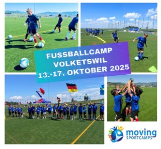 Fussballcamp in Volketswil – jetzt anmelden!